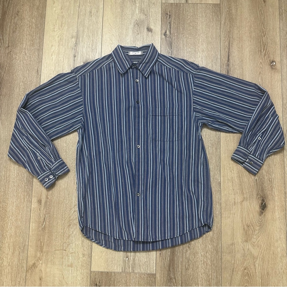 NWOT GEOFFREY BEENE Men’s Button Up Dress Shirt Medium 100% Cotton